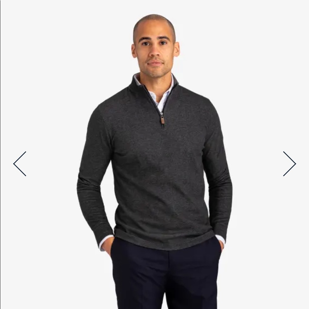 Mizzen+Main Fairway Pullover (Charcoal Heather)